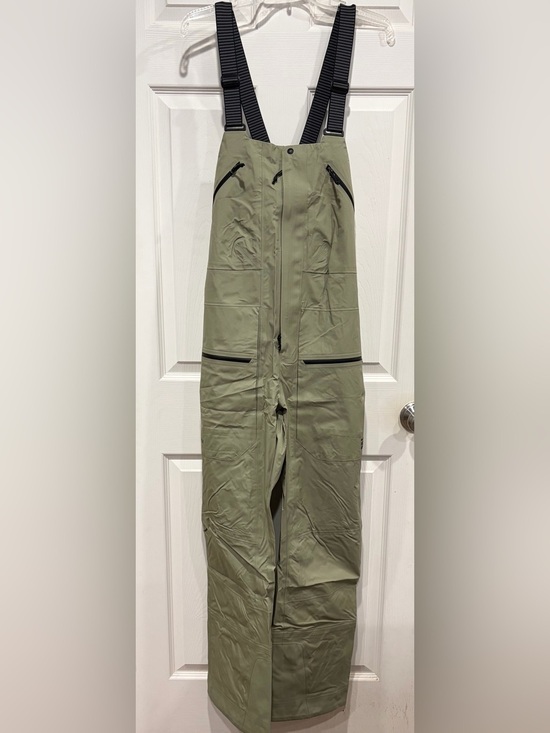 Mountain Hardwear Pants - Mountain Hardwear Women's Medium High Exposure GORE-TEX Bib Green NWT Snow Ski